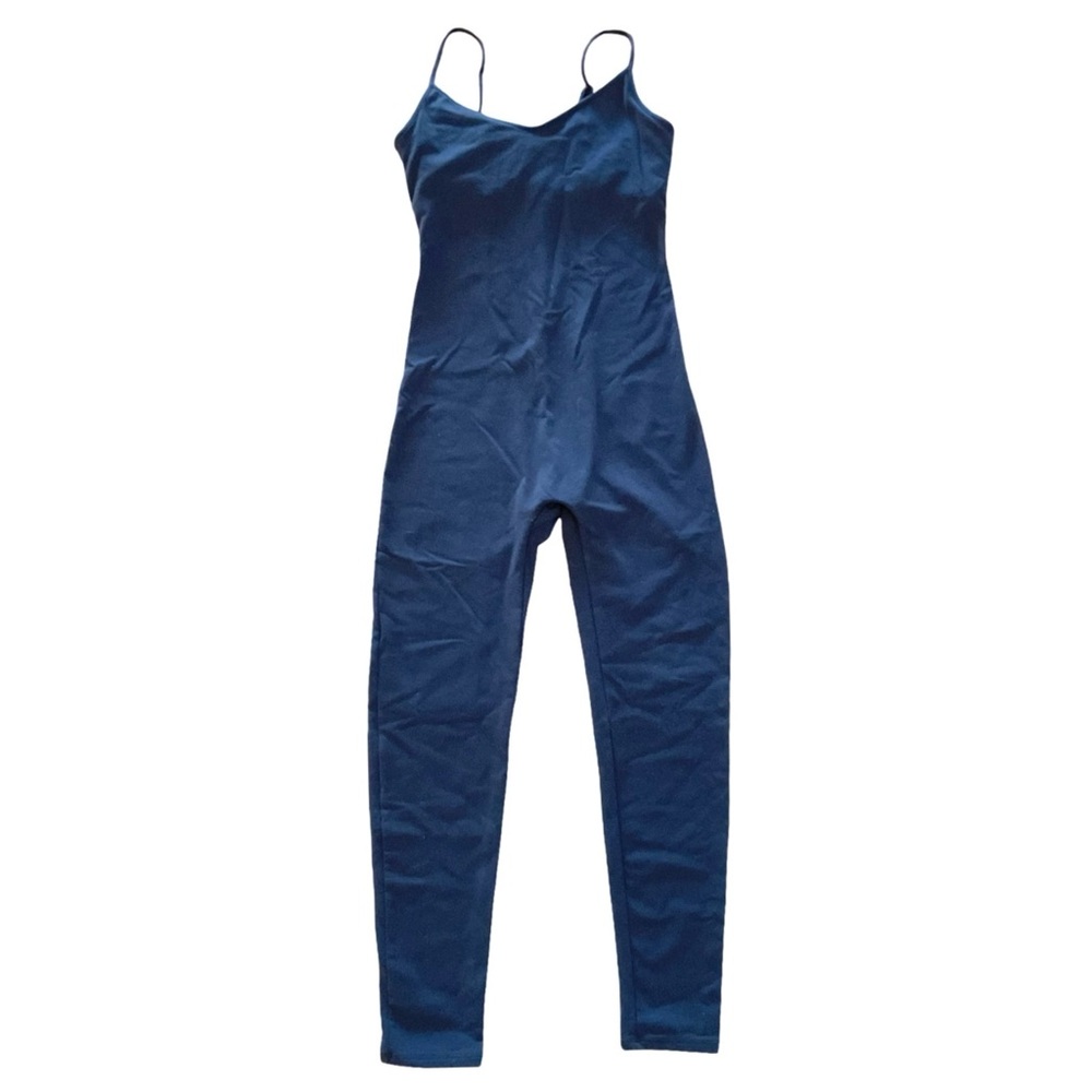 J. Crew Navy Spaghetti Strap Jumpsuit